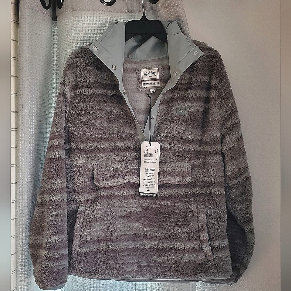 Eucalyptus Billabong A/Div switchback fleece pullover size L - Picture 5 of 5
